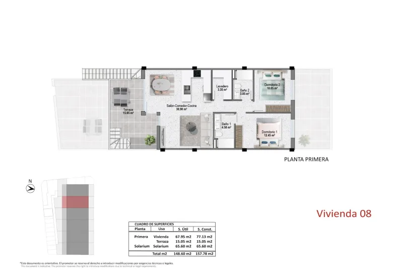 Planskisse — New Build Bungalows in Pilar de la Horadada Near the Beach and Town Centre