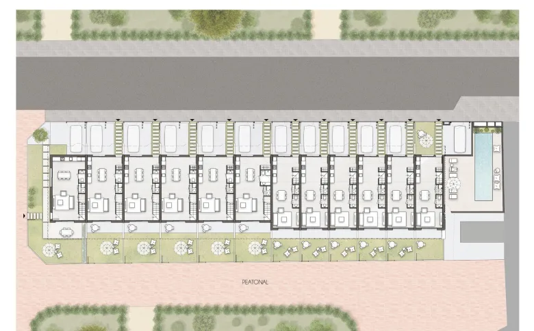 Planskisse — New Build Townhouses and Corner Townhouses in Pilar de la Horadada