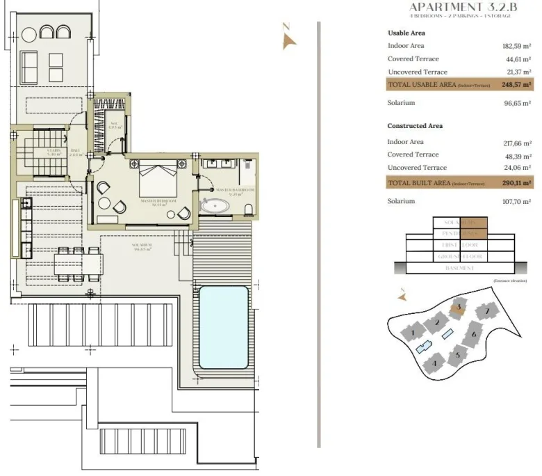 Planskisse — Luxury Apartments in Estepona with Stunning Sea Views