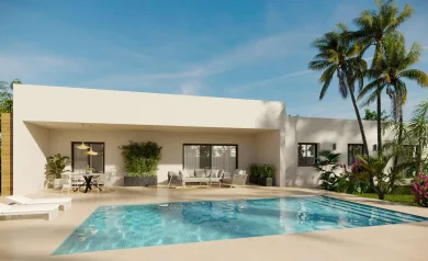 Newly built villas located in the municipality of Aspe.