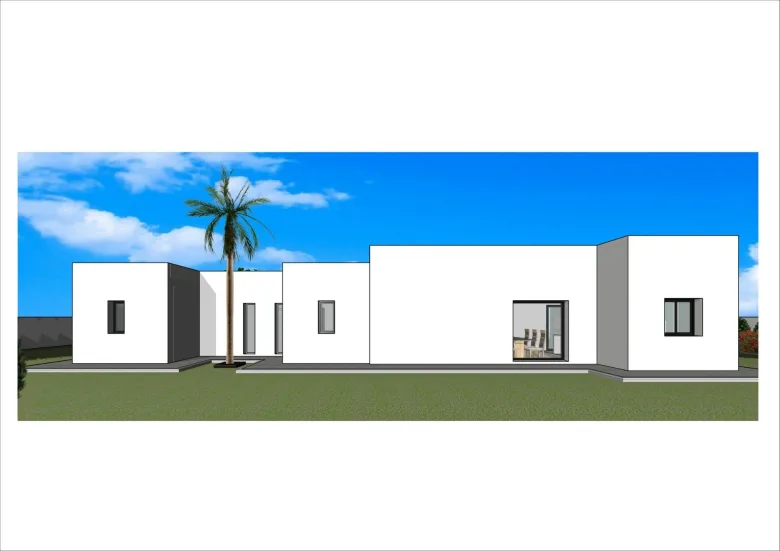 Planskisse — Newly built villas located in the municipality of Aspe.