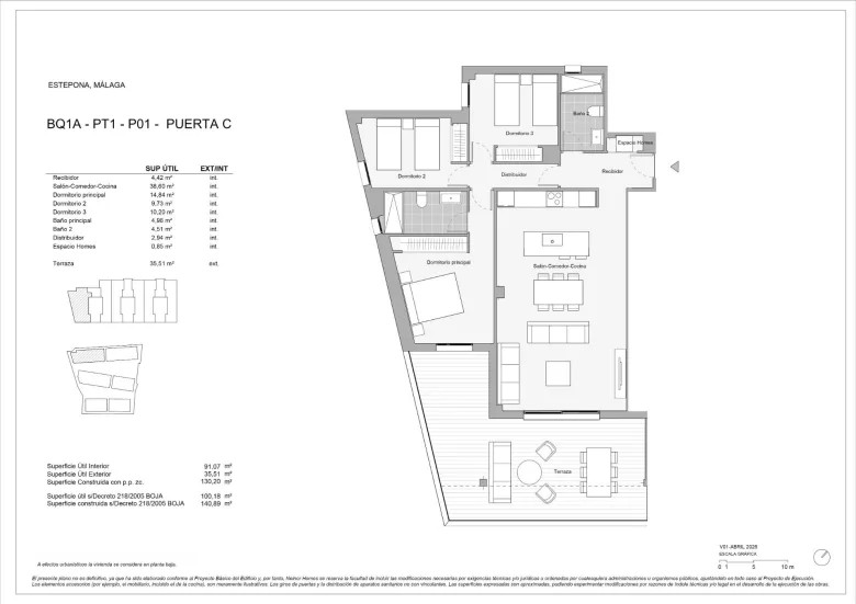 Planskisse — New Build Residential Complex with Golf and Sea Views near Estepona