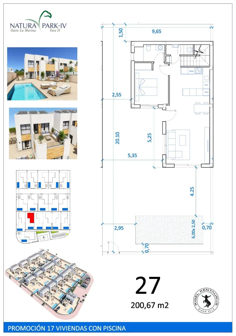 Planskisse — New Build Villas with Private Pool in Oasis de la Marina, Costa Blanca