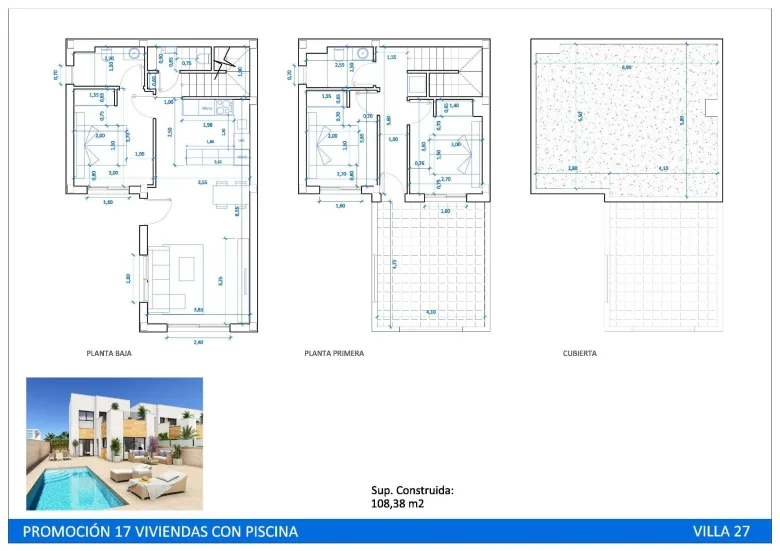 Planskisse — New Build Villas with Private Pool in Oasis de la Marina, Costa Blanca