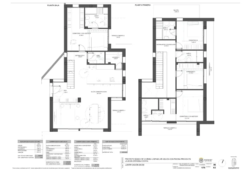 Planskisse — Luksuriøs nybygget villa til salgs i La Zenia, Orihuela Costa