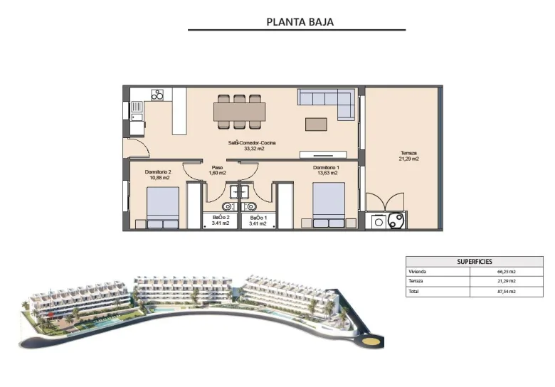 Planskisse — Exclusive New Build Residences with Sea Views in Finestrat, Alicante