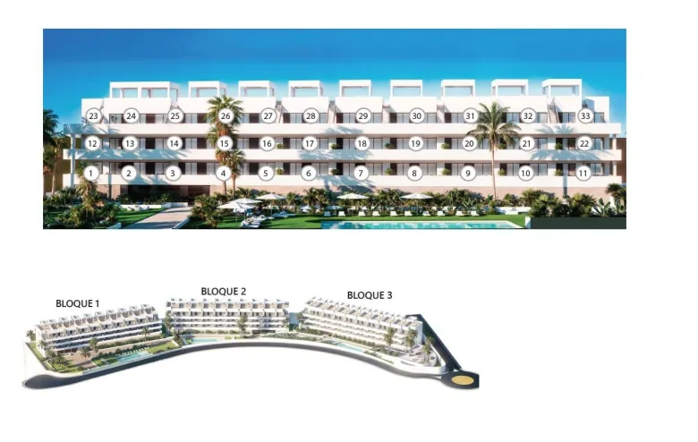 Planskisse — Exclusive New Build Residences with Sea Views in Finestrat, Alicante