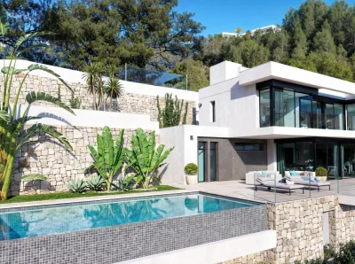 Luksuriøs nybygget villa med panoramautsikt over havet i Raco de Galeno, Benissa Costa