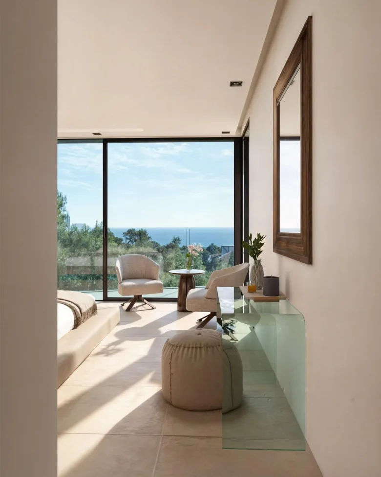 Planskisse — Luksuriøs nybygget villa med panoramautsikt over havet i Raco de Galeno, Benissa Costa