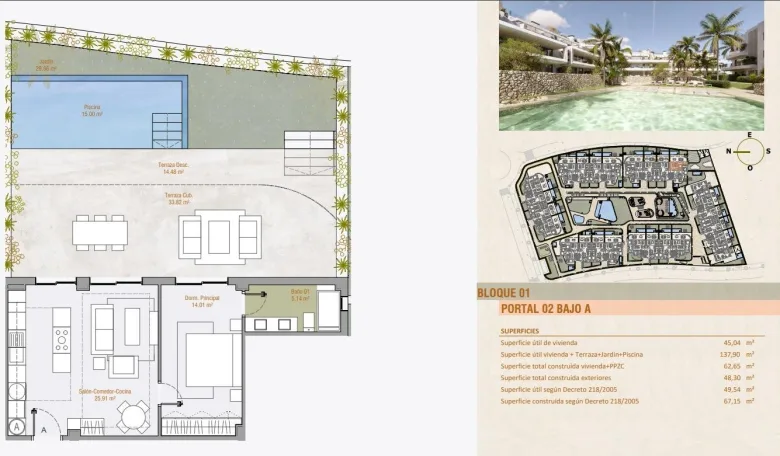 Planskisse — Luksuriøse nybyggede leiligheter i Estepona vest – moderne livsstil ved Middelhavet