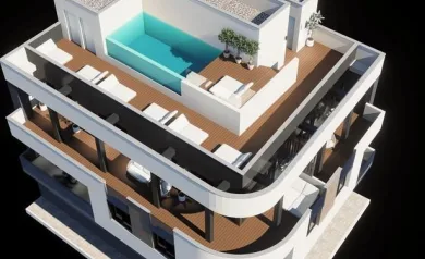 Moderne nybyggede leiligheter i sentrum av Torrevieja – bare 600 m fra sjøen