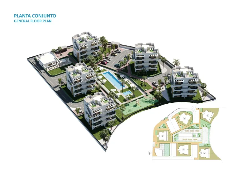 Planskisse — New Build Tourist Apartments in Santa Rosalía Lake and Life Resort Costa Cálida