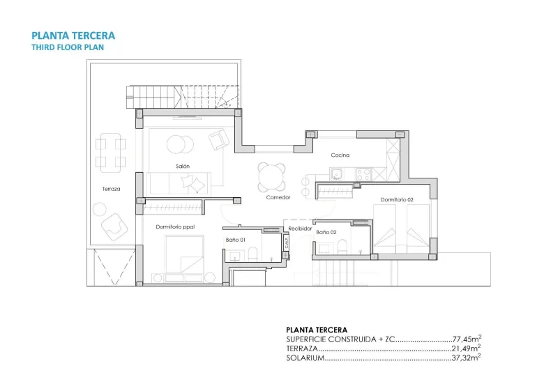 Planskisse — New Build Tourist Apartments in Santa Rosalía Lake and Life Resort Costa Cálida
