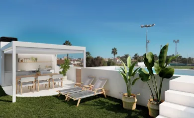 Nybyggede bungalower med privat basseng i San Pedro del Pinatar