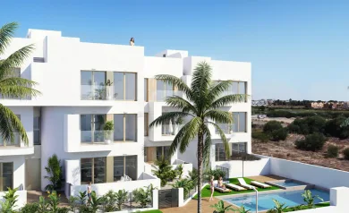 New Build Residential Complex in Los Alcázares on the Frontline of Serena Golf
