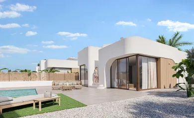 New Build Residential Complex in Los Alcázares on the Frontline of Serena Golf