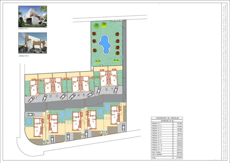 Planskisse — New Semi-Detached Villas by the Sea in La Marina - El Pinet Beach