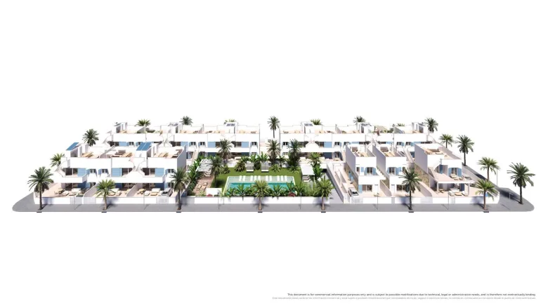 Planskisse — Nybygd boligkompleks i Torre de la Horadada – bungalowleiligheter nær stranden