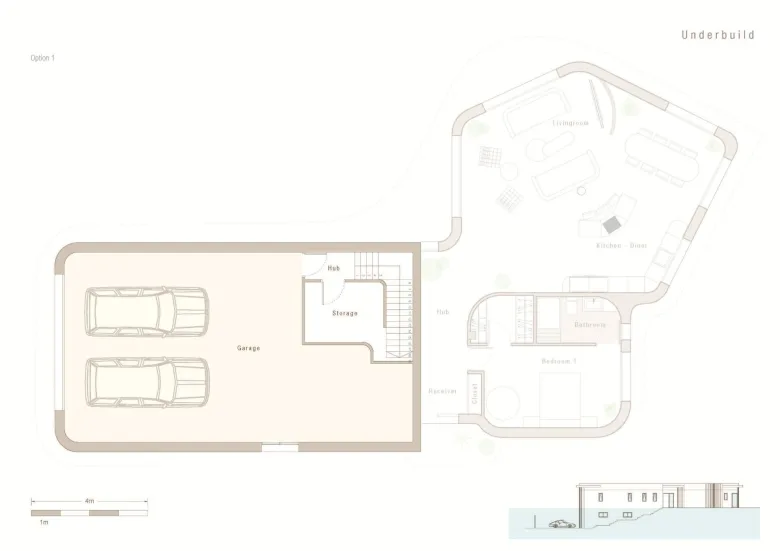 Planskisse — Contemporary Luxury Villa in La Marina Urbanization, Costa Blanca