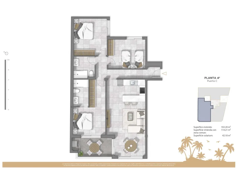 Planskisse — New Development Apartments in Central Guardamar del Segura, Costa Blanca