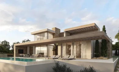 Moderne villa med panoramautsikt over havet i La Fustera, Benissa Costa