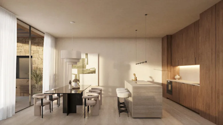 Planskisse — Moderne villa med panoramautsikt over havet i La Fustera, Benissa Costa