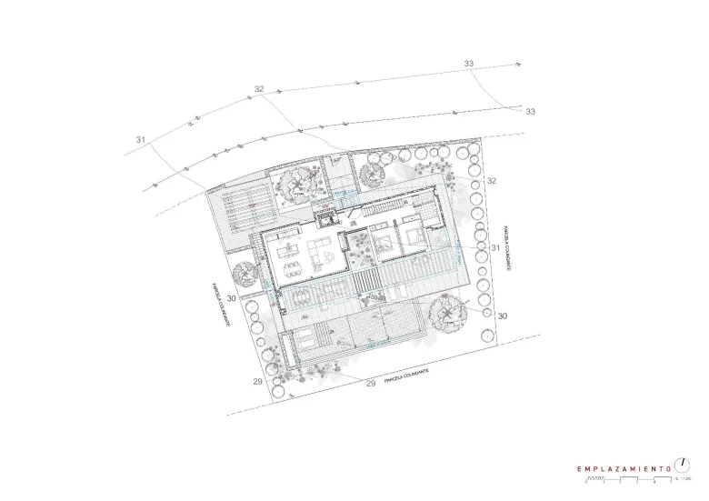 Planskisse — Moderne villa med panoramautsikt over havet i La Fustera, Benissa Costa
