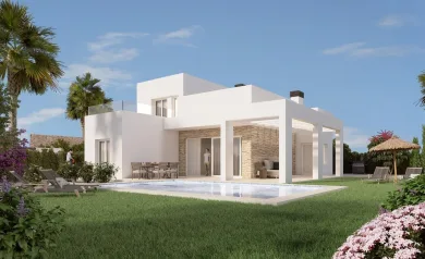 Contemporary New Build Villas with Private Pool in La Finca Golf Resort, Algorfa