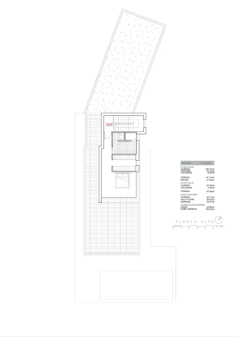 Planskisse — Modern luxury villa of recent construction near the sea in Moraira