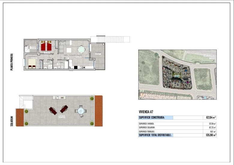 Planskisse — New Bungalows and Townhouses in Cox, Alicante