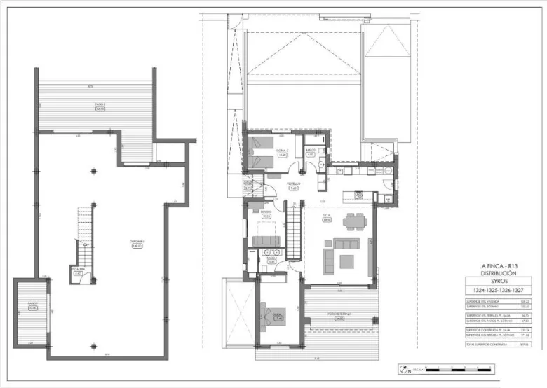 Planskisse — Contemporary Villas with Private Pool at La Finca Golf Resort, Algorfa