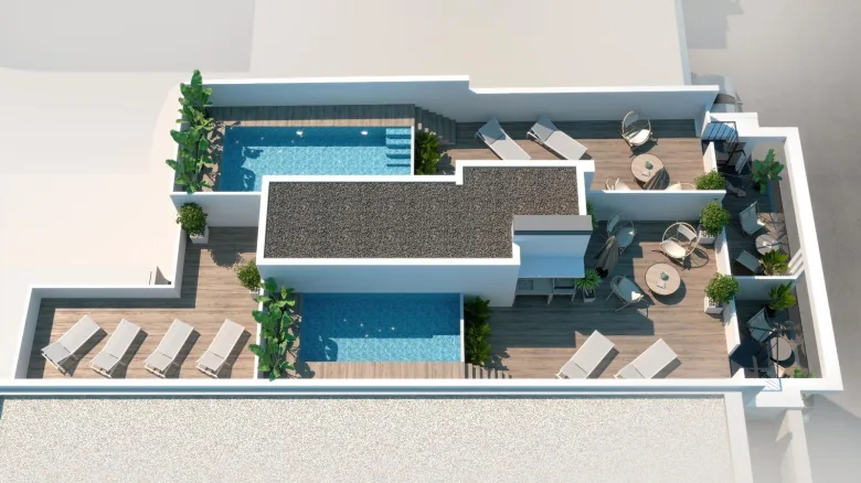Planskisse — Moderne nye leiligheter bare 150 meter fra sjøen i hjertet av Torrevieja