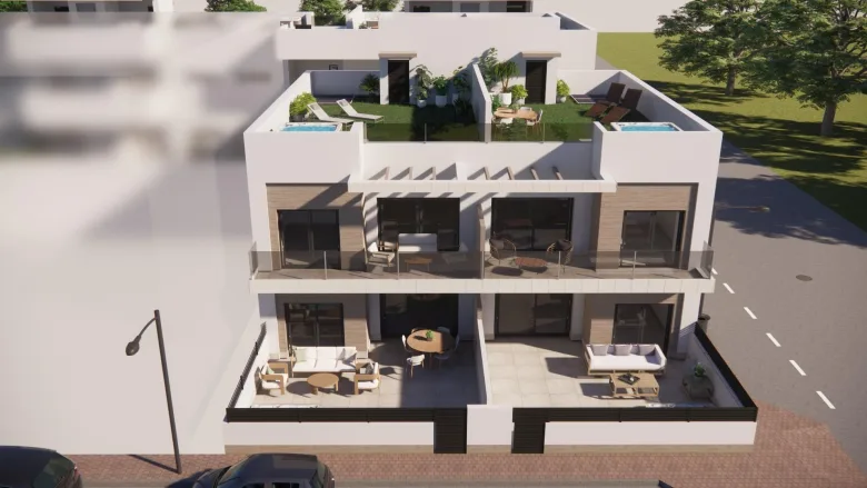 Planskisse — Nye moderne leiligheter i Rojales