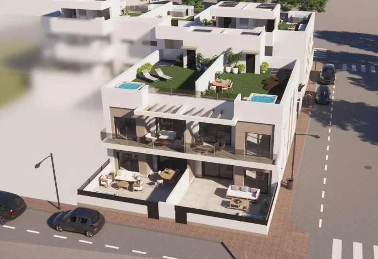Planskisse — Nye moderne leiligheter i Rojales
