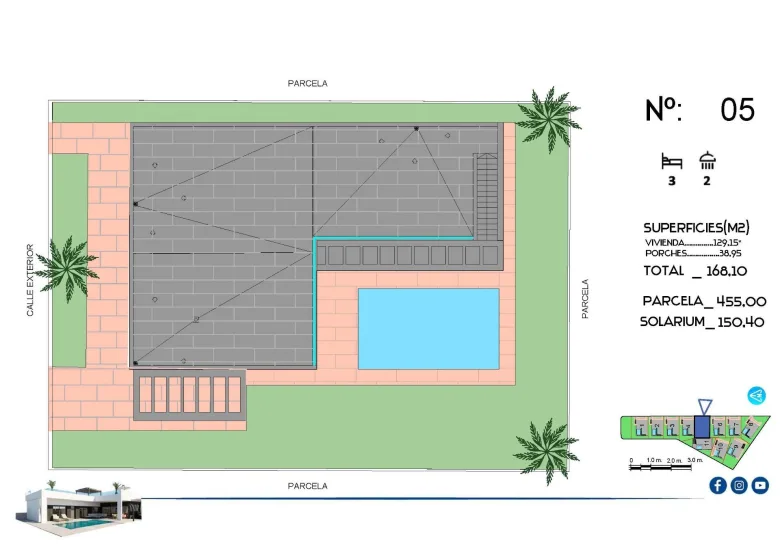 Planskisse — New Build Luxury Villas in La Finca Golf, Algorfa