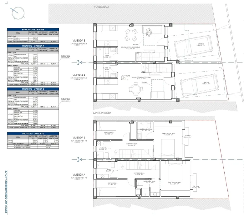 Planskisse — New Build Townhouses 50 m from the Beach in La Azohia Cartagena