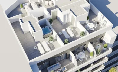 New Build Apartments in Torrevieja Just 400 m from Playa del Cura