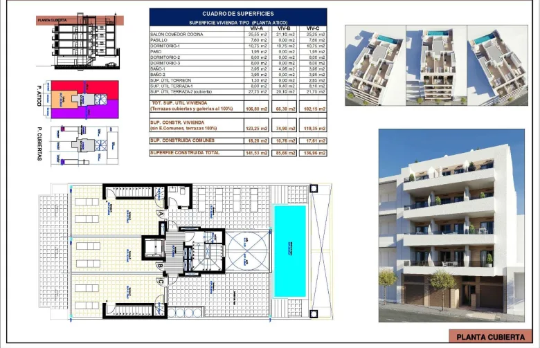 Planskisse — Nye leiligheter i Torrevieja – kun 600 meter fra Playa del Cura
