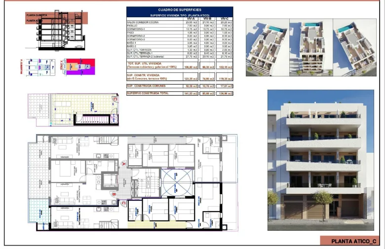 Planskisse — Nye leiligheter i Torrevieja – kun 600 meter fra Playa del Cura