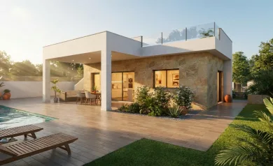 Nybygget villa med privat basseng i Vistabella, Jacarilla