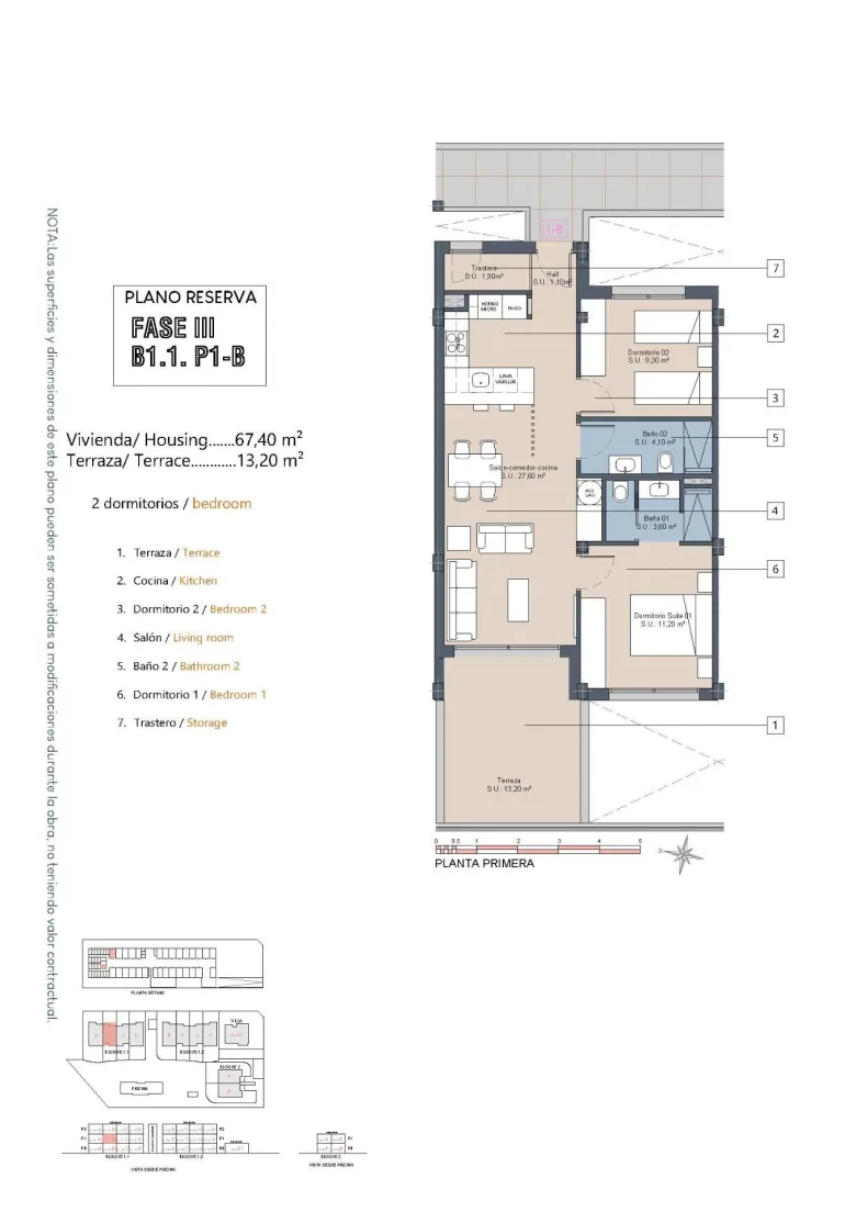Planskisse — New Build Residential Complex Near Serena Golf and the Mar Menor in Los Alcazares