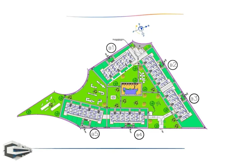 Planskisse — New Build Tourist Licensed Apartments with Lagoon Views in El Raso Guardamar del Segura