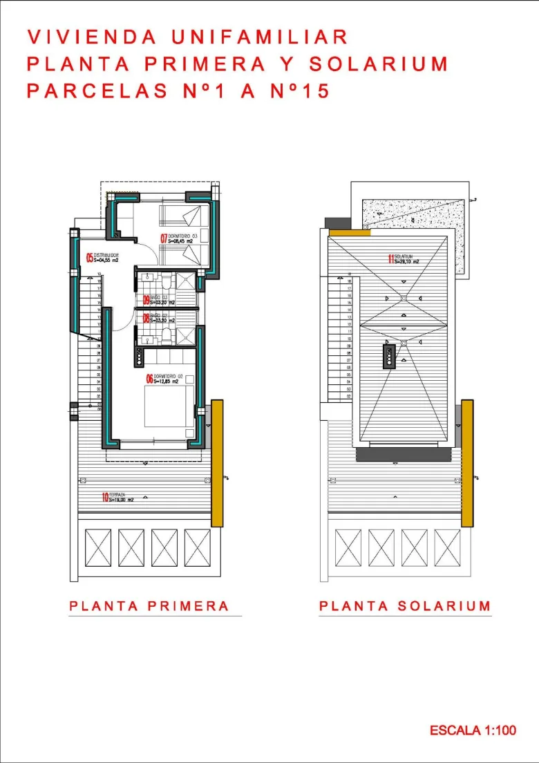 Planskisse — Moderne villa med privat basseng og takterrasse i Aguas Nuevas, Torrevieja