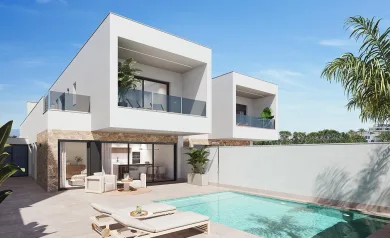 Moderne nye villaer med privat basseng i San Pedro del Pinatar