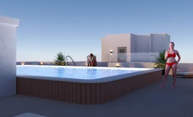 Moderne nye  leiligheter i sentrum av San Miguel de Salinas