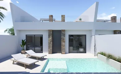 Moderne nye rekkehus med privat basseng i El Alba Resort Torre Pacheco
