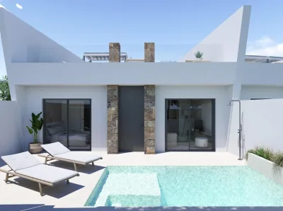 Moderne nye rekkehus med privat basseng i El Alba Resort Torre Pacheco