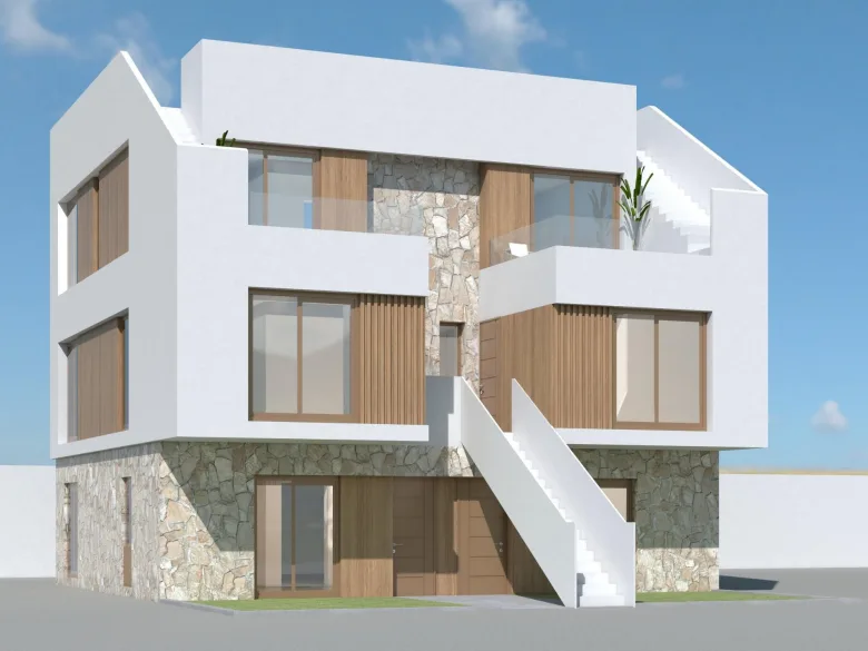 Planskisse — Eksklusivt prosjekt med kun fire moderne boliger i Benejúzar