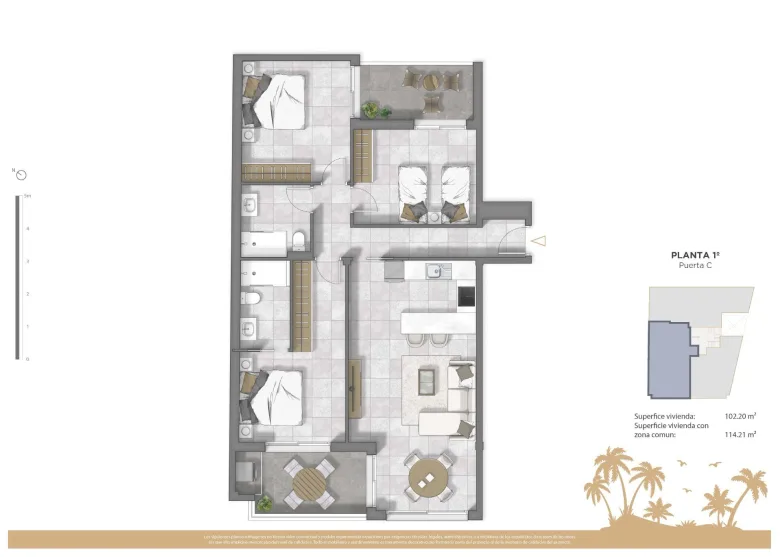 Planskisse — New Development Apartments in Central Guardamar del Segura, Costa Blanca