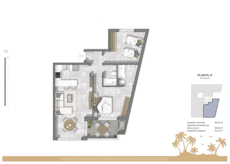 Planskisse — New Development Apartments in Central Guardamar del Segura, Costa Blanca